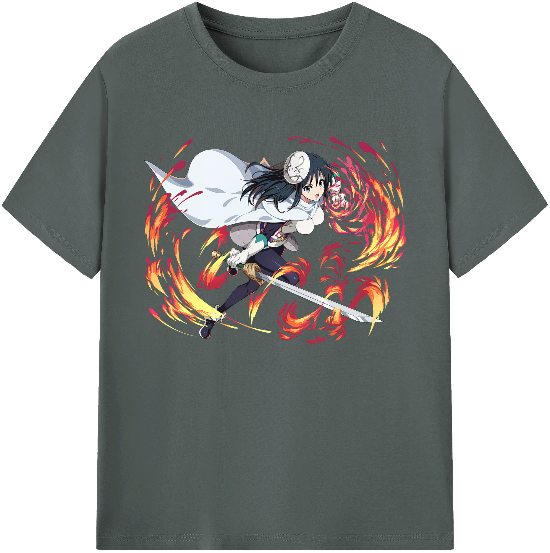 （画像用） 転スラ Regarding Reincarnated to Slime 綿100％ メンズ半袖Tシャツ｜肌触りやわらか＆通気性